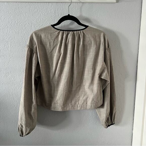 Joie Hazel Button Front Cotton Blouse - Picture 7 of 7